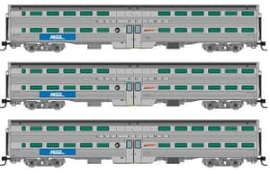 N Gallery Commuter Car: Metra - BNSF Swoosh (CB&Q): Set #4 (Coaches: 762 767 773)