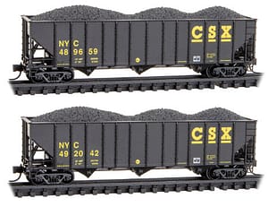 CSX EX NYC 3 BAY OPEN HOPPER RD# 489659