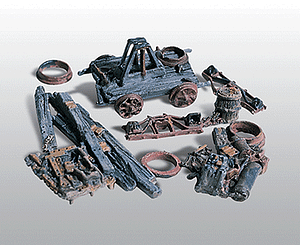 Scenic Details(R) (Unpainted Metal Castings) Trackside Junk Piles