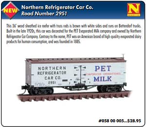 NORTHERN REFRIGERATOR CAR COMPANY RD# 2951