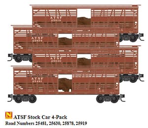 ATSF STOCK CAR 4 PACK