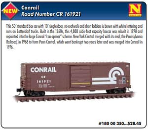 CONRAIL 50FT BOXCAR RD# 161291