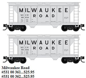 MILWAUKEE RD 2 BAY HOPPER #99619