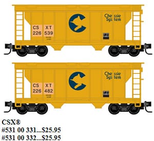CSX 2 BAY HOPPER #226539