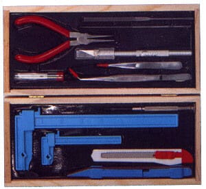 Airplane Knife Set Wooden Box