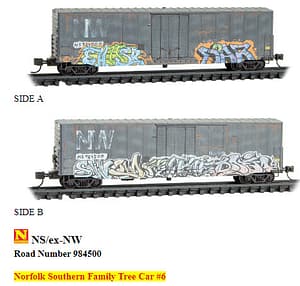 NS FAMILY TREE SERIES CAR #6 - NS/EX N&W 50FT STANDARD BOXCAR