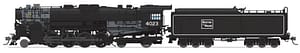 7880 BOSTON & MAINE 2-8-4 BERKSHIRE, T1A #4002, 4-AXLE TENDER, PARAGON4 SOUND/DC/DCC, SMOKE, HO
