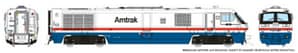 HO LRC Locomotive (DC/DCC/Sound): Amtrak: #39