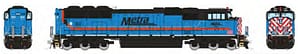HO SD70MACH MetraLBB#504