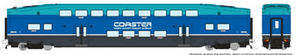 HO CEM BiLevel Commuter Car: Coaster - Modern: Coach #42101