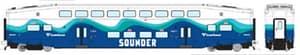 HO CEM BiLevel Commuter Car: Sounder: Coach #421