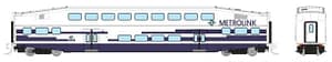 N Bilevel Commuter Car Metrolink Single