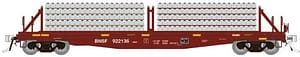 HO F30D 50' Tie Car: BNSF - MOW: 6-Pack