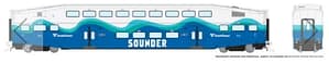 HO BiLevel Commuter Car: Sounder Coach: Unnumbered