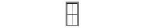 Ho 2/2 Dbl Hung Window 12pcs
