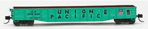 SPECIAL RUN BLUFORD SHOPS UNION PACIFIC MOW GREEN MEDIUM DENTED MILL GONDOLA
