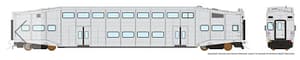 HO BiLevel Commuter Car: Undecorated Series II (4 window, rivetted) Cab car