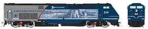 HO GE P32AC-DM (DC/Silent): Metro North - Employee Tribute: #214