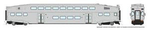 HO BiLevel Commuter Car: Undecorated Series III (4 window, welded) Cab car