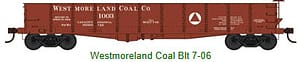 WESTMORELAND COAL GS GONDOLA RD# 1003