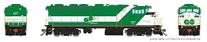 GO TRANSIT F59PH - EXPERIMENTAL LOGO RD# 527 - DCC/SOUND EQUIPPED