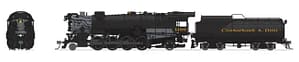 Ho C&O K-2 Mikado Para-4 1166 W/sd+s - FREE SHIPPING/INSURANCE INCLUDED
