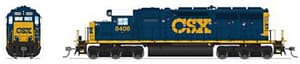 Ho EMD SD40 CSX 8406 Para4 W/sd WITH FREE PRIORITY MAIL SHIPPING