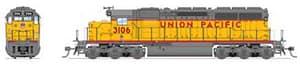 Ho EMD SD40 UP 3106 Para4 W/sd WITH FREE PRIORITY MAIL SHIPPING