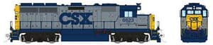 HO EMD GP40 (DC/DCC/Sound): CSX - YN1 Scheme: #6595