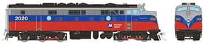 HO EMD FL9 (DC/DCC/Sound): Metro North - Red & Blue: #2020