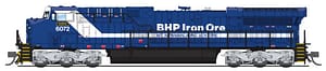 8570 GE AC6000, BHP Iron Ore #6072, Blue & White, “Hesta”, Paragon4 Sound/DC/DCC, N - PRICE INCLUDES FREE PRIORITY MAIL SHIPPING/INSURANCE