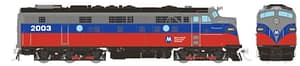HO Rebuilt FL9 (DC/DCC/Sound): Metro North - Red & Blue: #2003