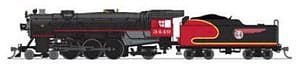 8061 Heavy Pacific 4-6-2, ATSF 3449, Warbonnet Fantasy Scheme, No-Sound/DCC-Ready, N (NP)