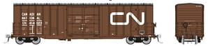 HO Trenton Works 5277cuft boxcar: CN - Faded: 6-Pack