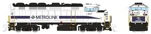 N GMDD F59PH (DC/DCC/Sound): Metrolink - Teal Stripe: #857