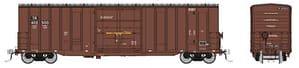 HO Trenton Works 5277cuft boxcar: Tomahawk Railway: 3-Pack