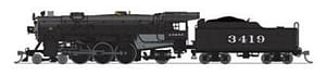 8060 Heavy Pacific 4-6-2, ATSF 3419, No-Sound/DC-Ready, N (NP)