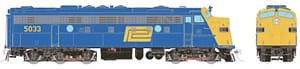 HO EMD FL9 (DC/DCC/Sound): Penn Central - Blue & Yellow: #5033