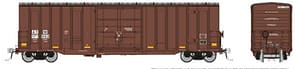 HO Trenton Works 5277cuft boxcar: Atlantic & Western: 3-Pack