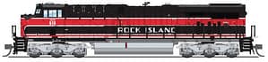 8622 GE ES44AC, IAIS 513, “Rock Island” Black/Red, Paragon4 Sound/DC/DCC, N - PRICE INCLUDES FREE PRIORITY MAIL SHIPPING/INSURANCE
