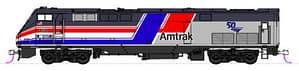 AMTRAK P42 DASH 8 PH3 W/50TH ANNIVERSARY LOGO