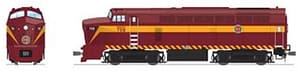 RF-16 Sharknose A, DMIR 730, Maroon & Yellow, Paragon4 Sound/DC/DCC, HO (Fantasy Paint Scheme)