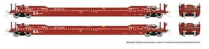 HO 53'Well Car CP 2 car Set