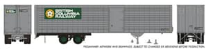 HO 40’ Fruehauf Fluted Side Volume Van: British Columbia Ry: #270289