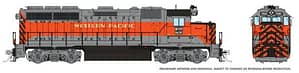 HO EMD GP40 (DC/DCC/Sound): Western Pacific - Zephyr: #3502