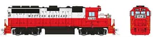 HO EMD GP40 (DC/DCC/Sound): Western Maryland - Circus Scheme: #3795