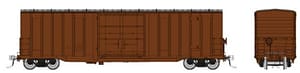 HO Trenton Works 5277cuft boxcar: Brown, Unlettered