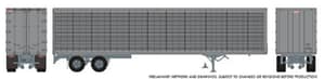 HO 45' Trailmobile Dry Van Trailer: Silver Unlettered