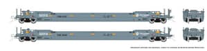 HO 53'Well Car Ferromex 2 Car Set