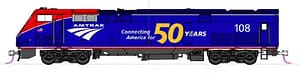 AMTRAK P42 PH6 #160 W/50TH ANNIVERSARY LOGO
